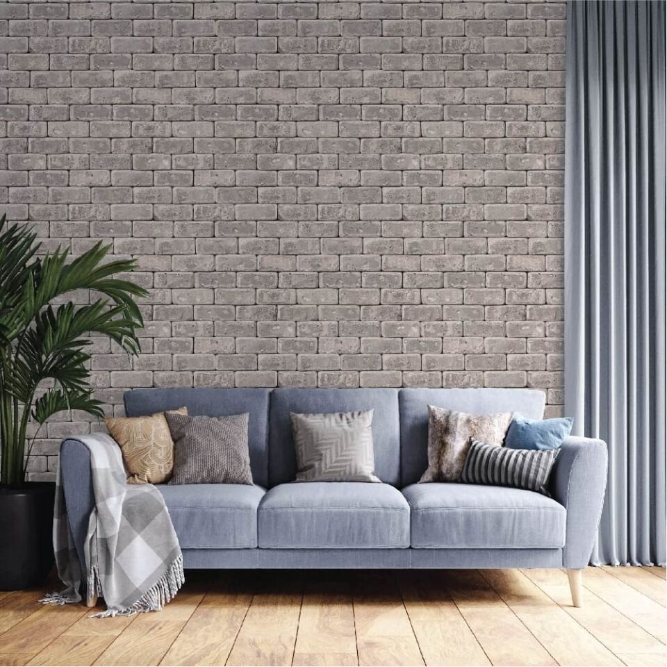 Açık Renk Taş Desen Duvar Kağıdı