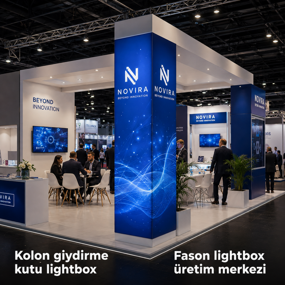 Kolon Giydirme Kutu Lightbox 300cm