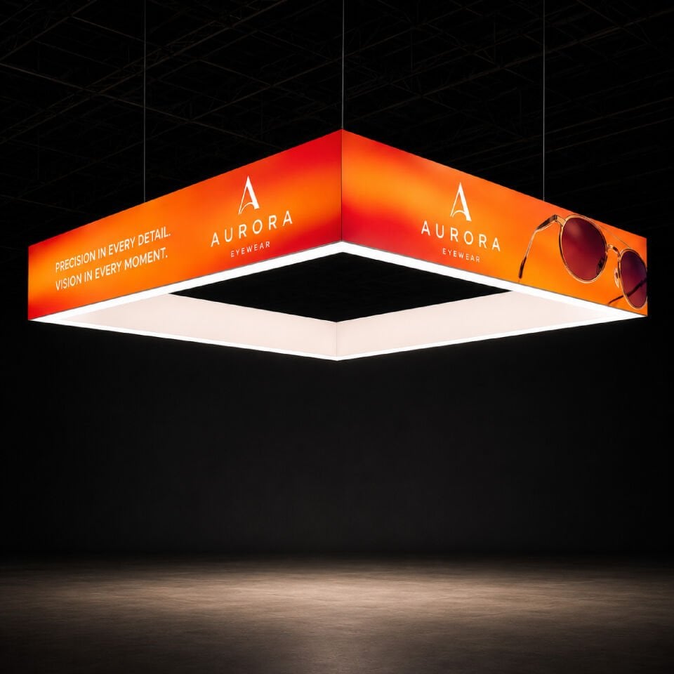 Kolon Giydirme Kutu Lightbox 300cm