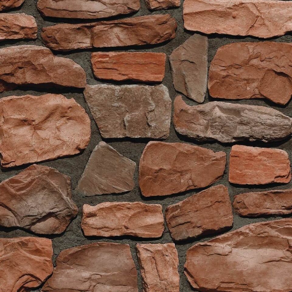 Kahverengi Taş Desen Duvar Kağıdı