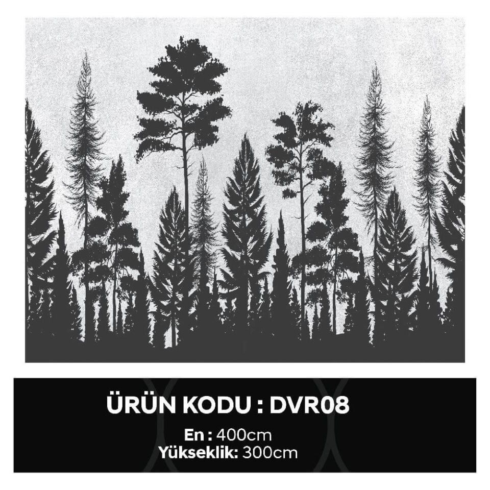 Ağaç Silüetleri Duvar Kağıdı