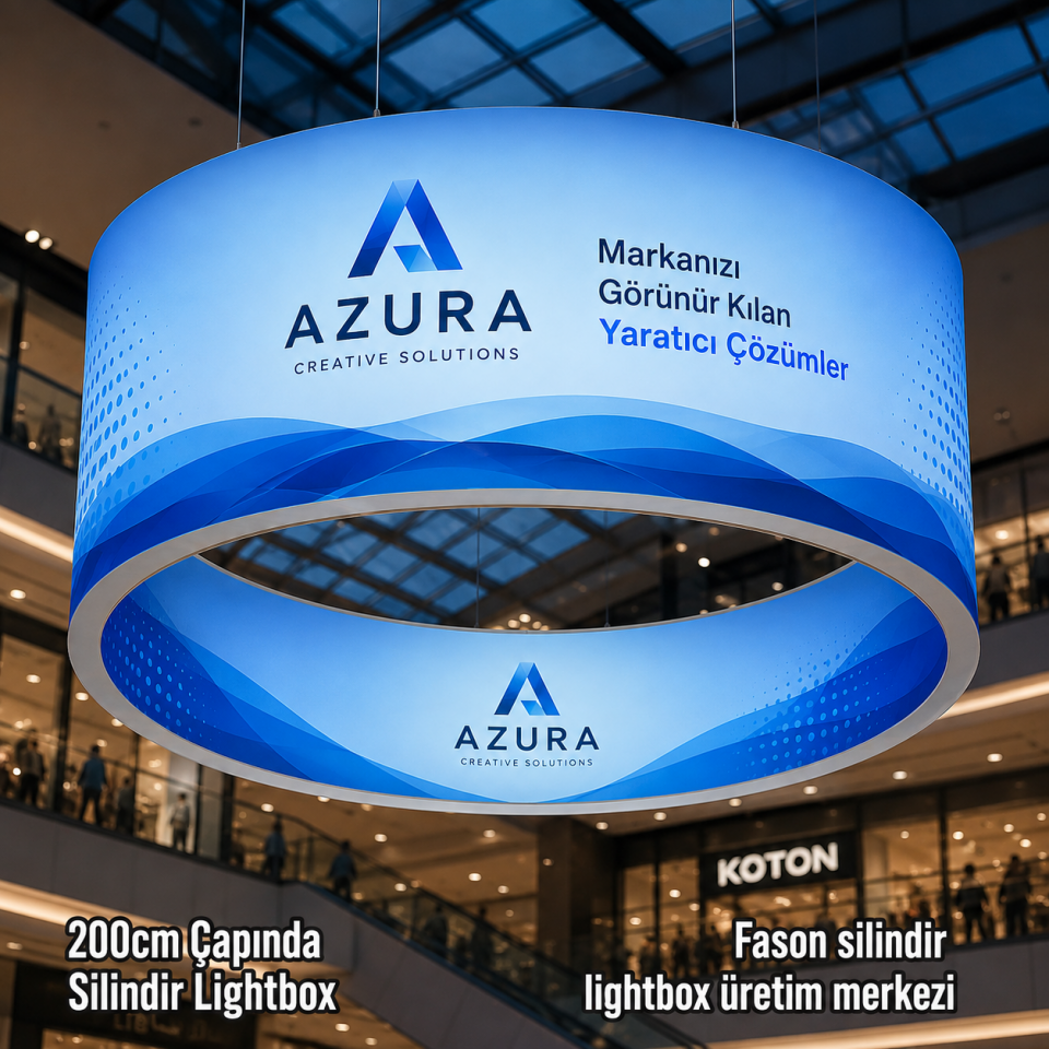 200cm Çapında Silindir Lightbox