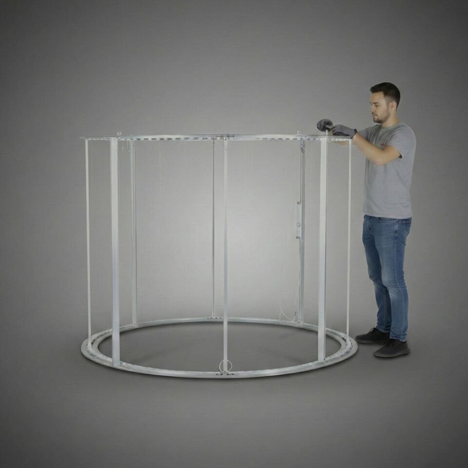200cm Çapında Silindir Lightbox