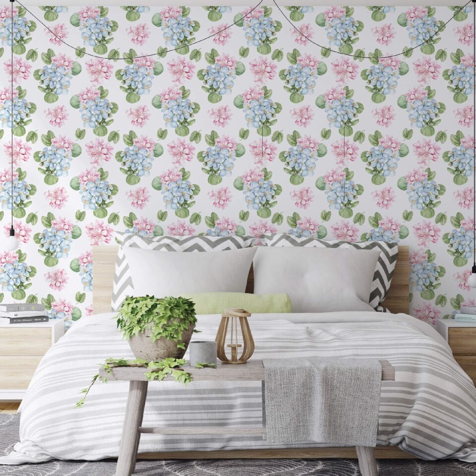 Soft Çiçekler Duvar Kağıdı