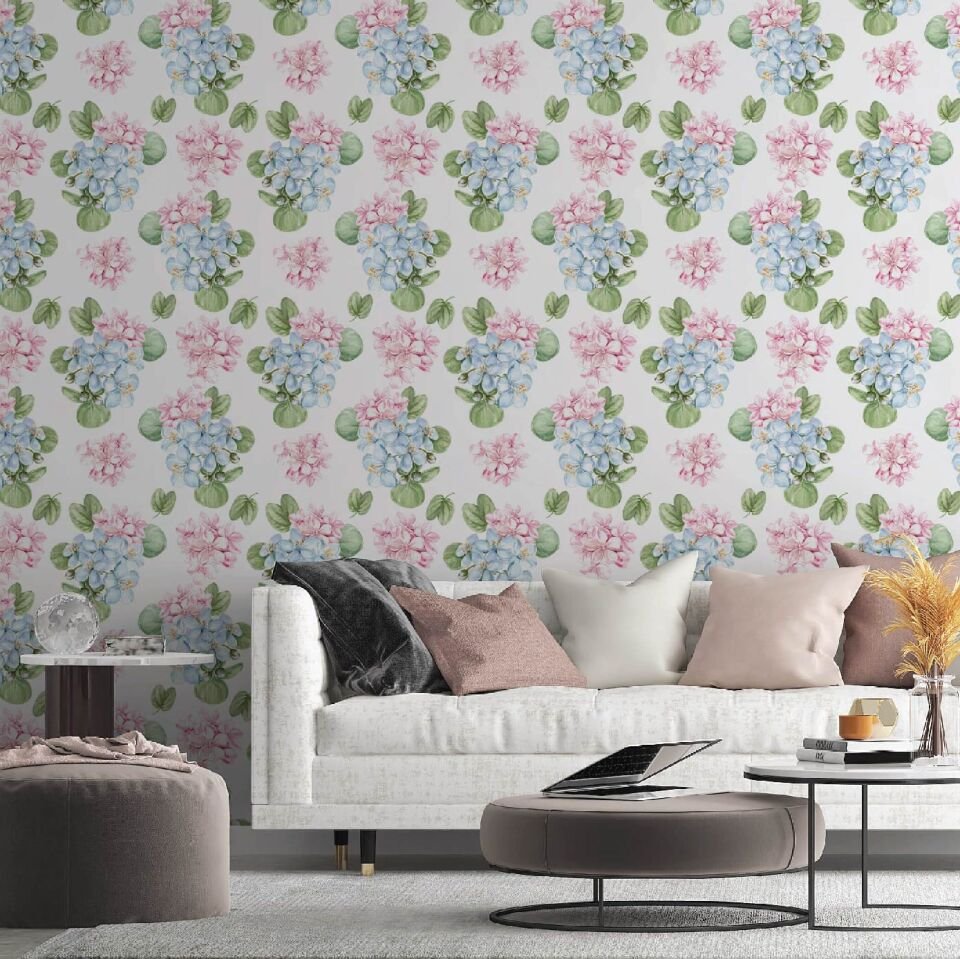 Soft Çiçekler Duvar Kağıdı