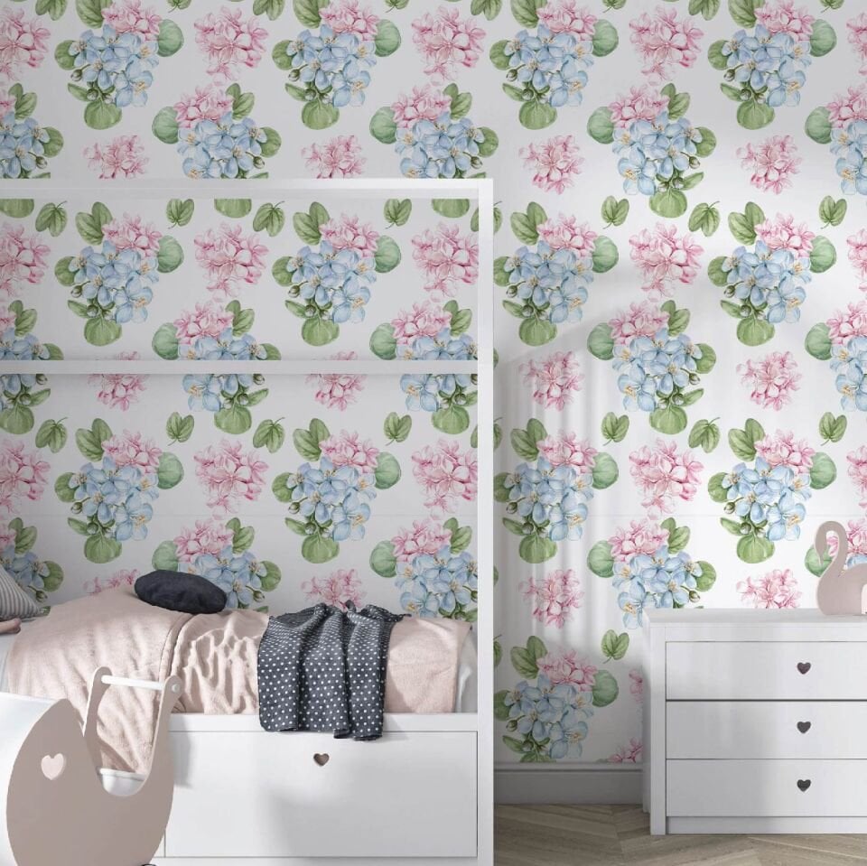 Soft Çiçekler Duvar Kağıdı