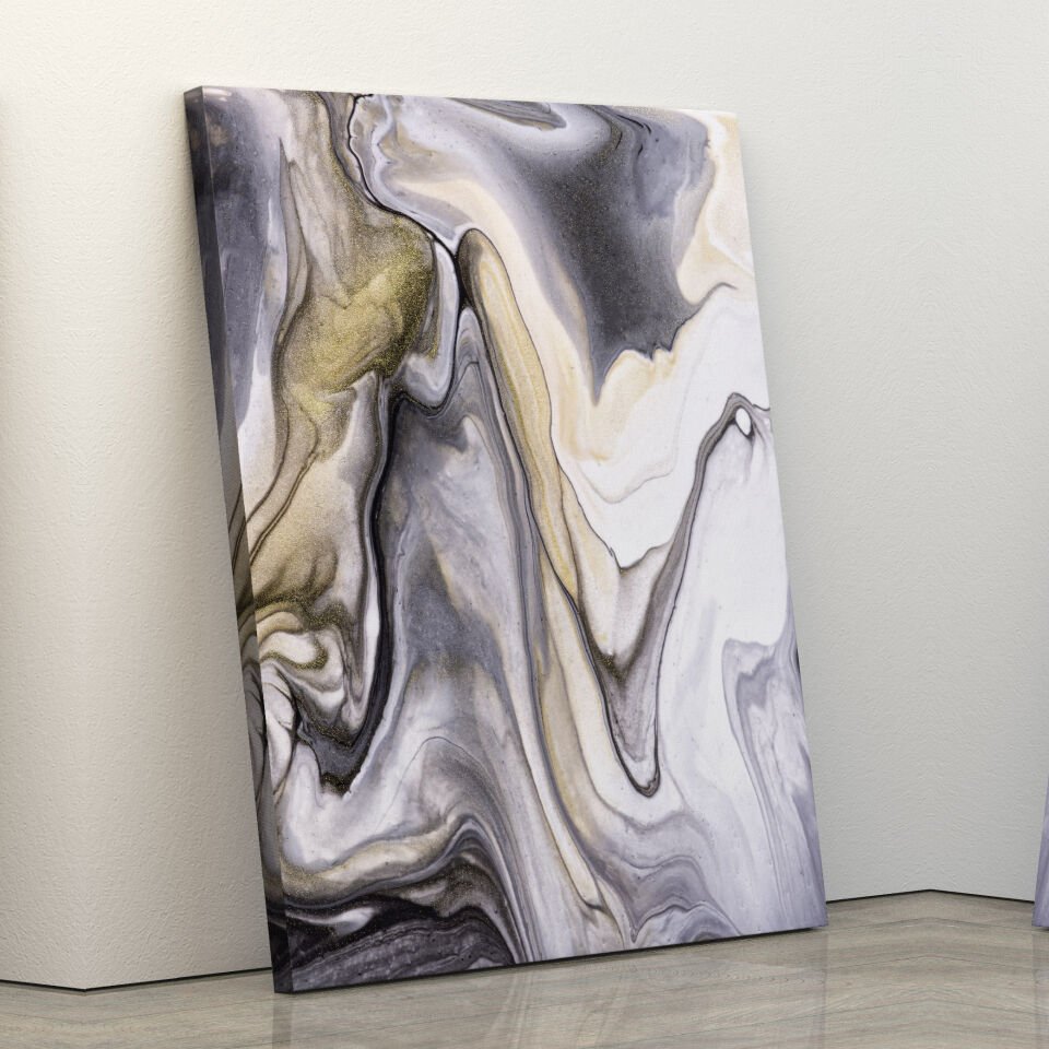 Mermer Deseni Dekoratif Kanvas Tablo