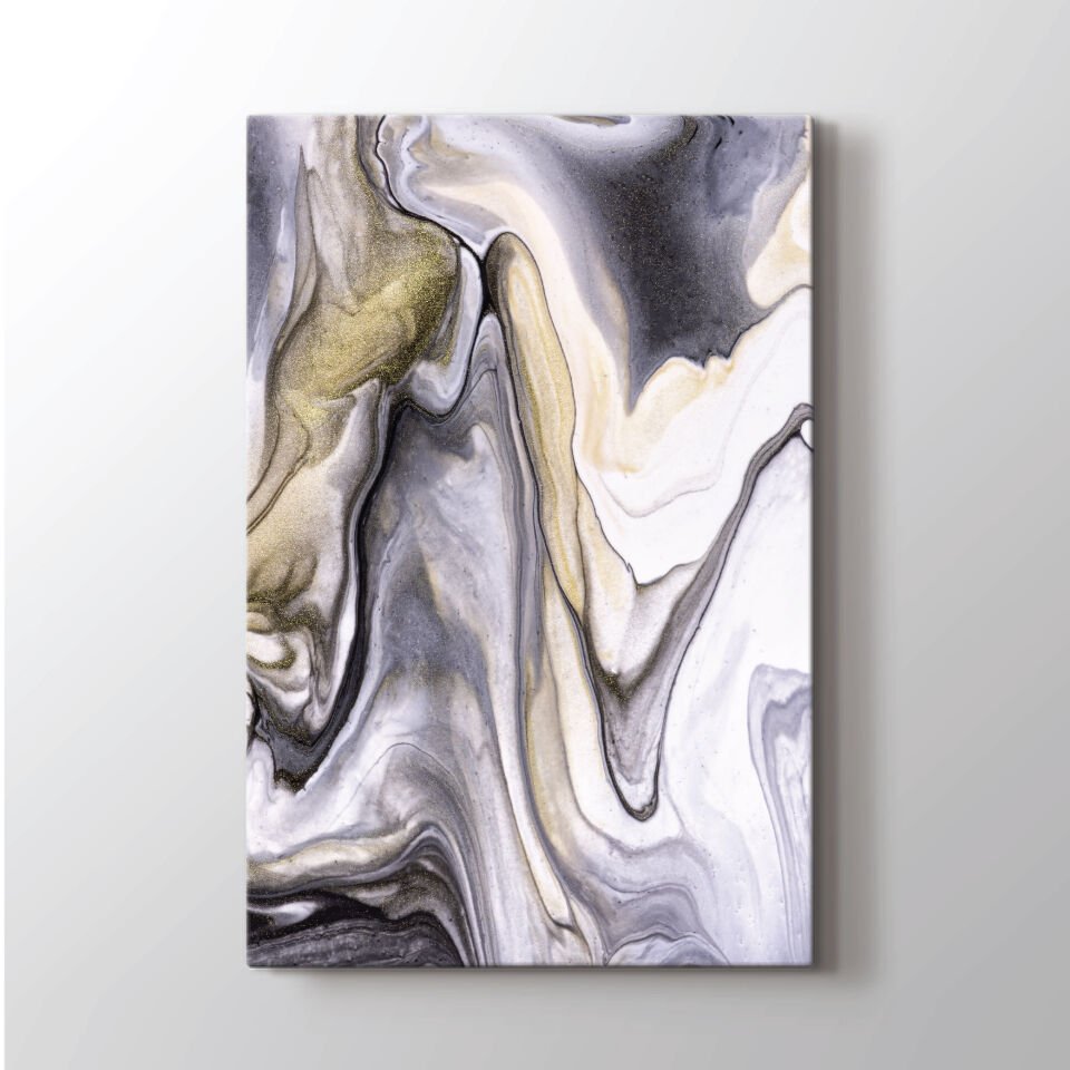 Mermer Deseni Dekoratif Kanvas Tablo