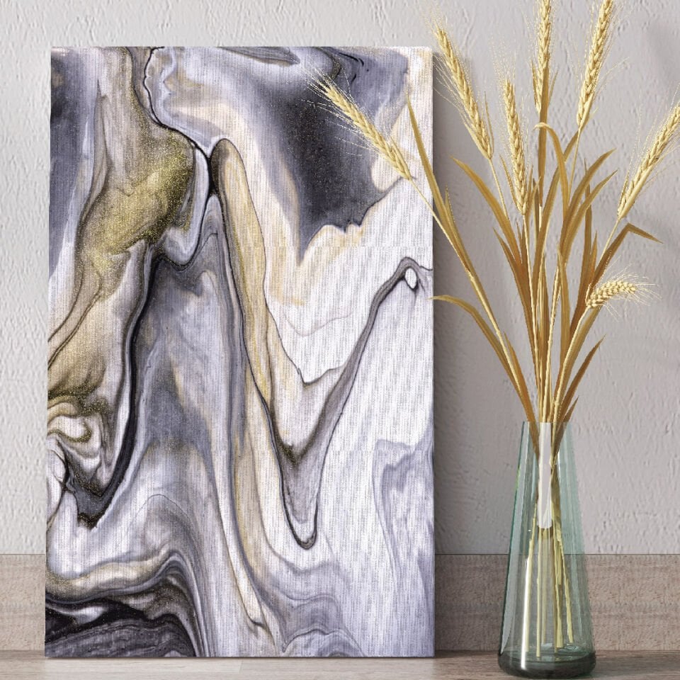 Mermer Deseni Dekoratif Kanvas Tablo