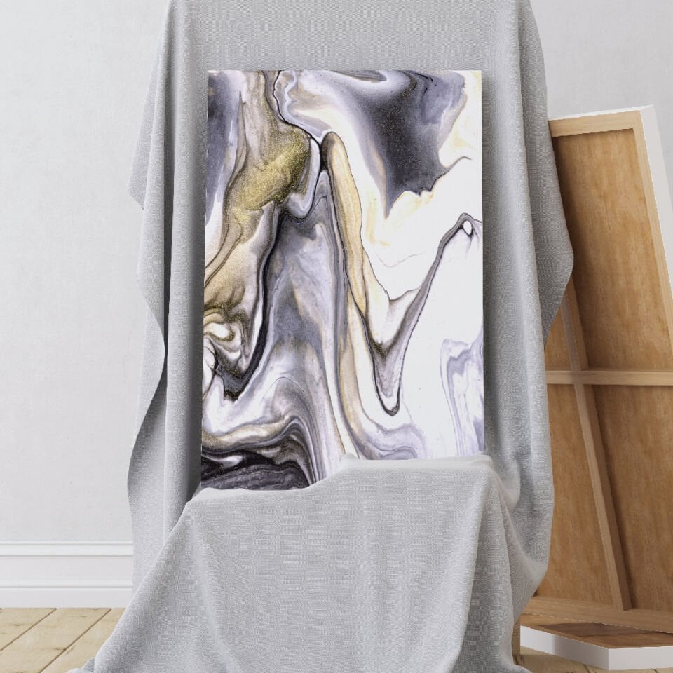 Mermer Deseni Dekoratif Kanvas Tablo