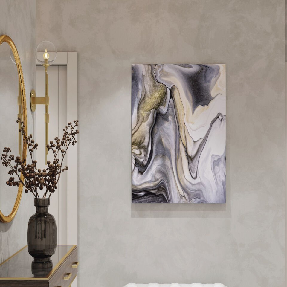 Mermer Deseni Dekoratif Kanvas Tablo