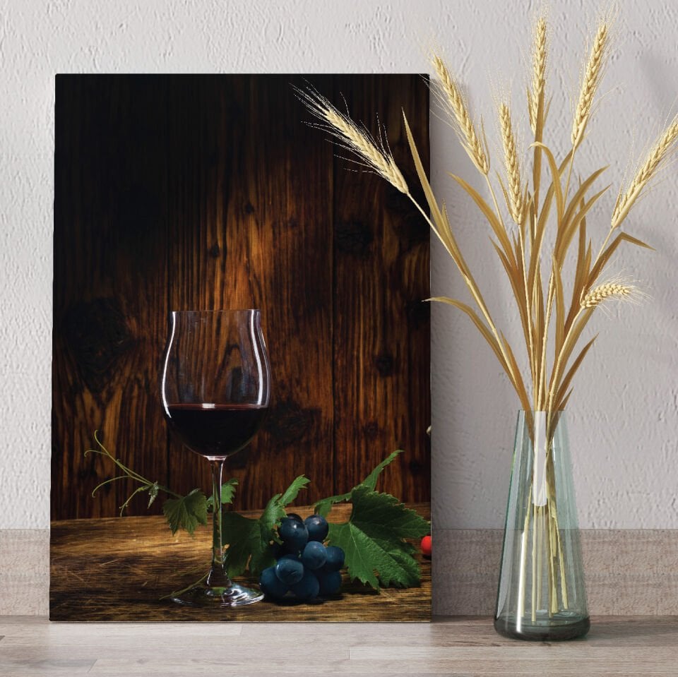 Şarap Dekoratif Kanvas Tablo