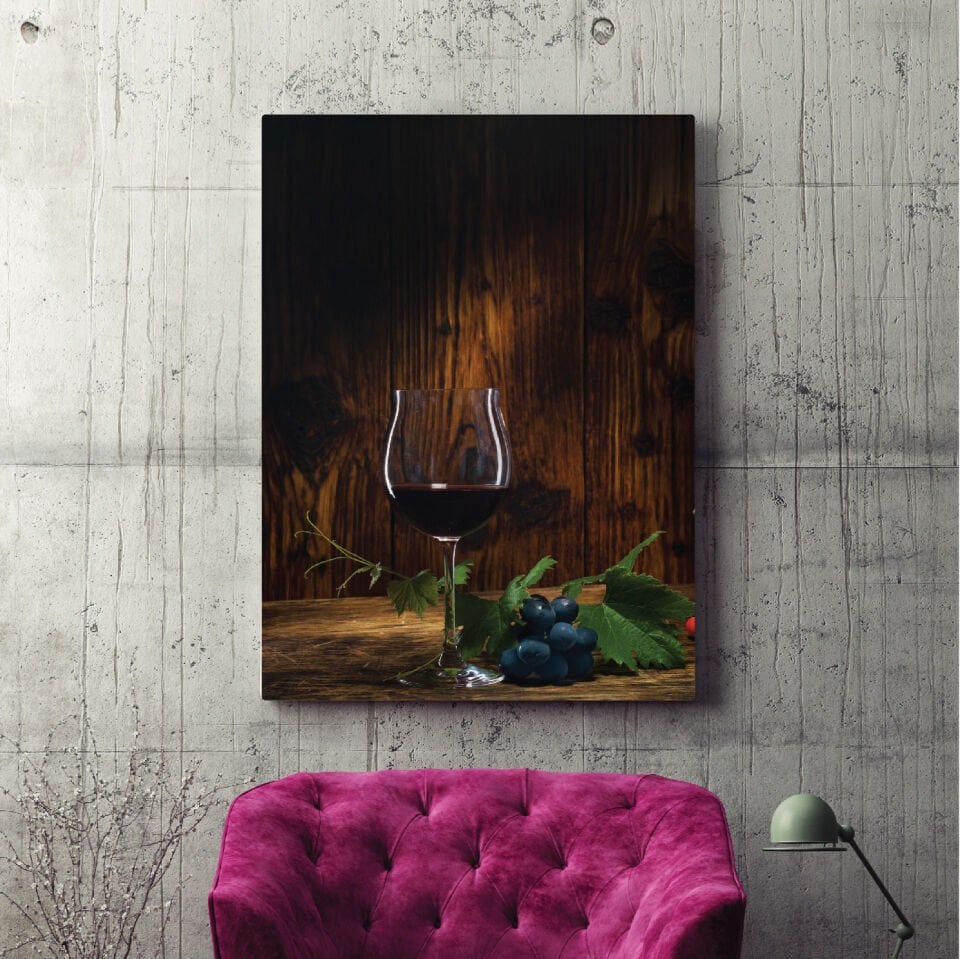 Şarap Dekoratif Kanvas Tablo