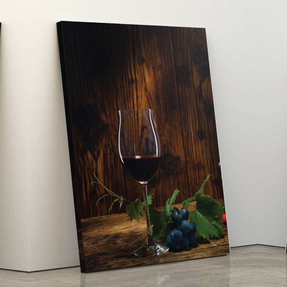 Şarap Dekoratif Kanvas Tablo