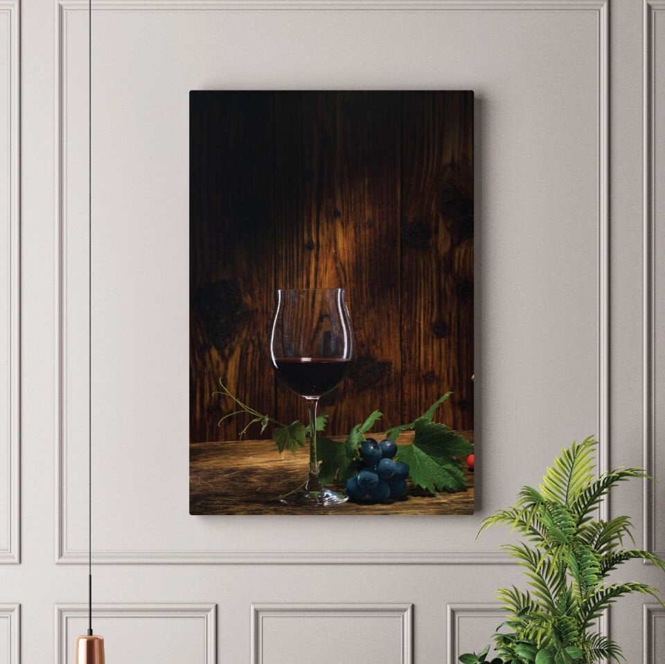 Şarap Dekoratif Kanvas Tablo