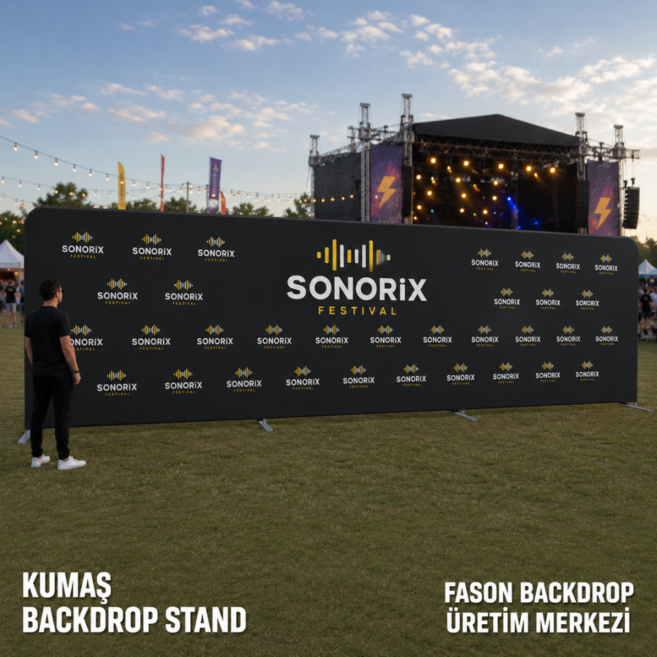 1000x300 Kumaş Backdrop Stand