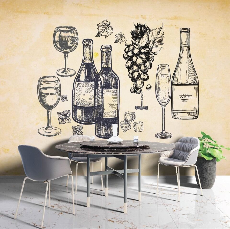 Şarap ve Kadeh Duvar Kağıdı