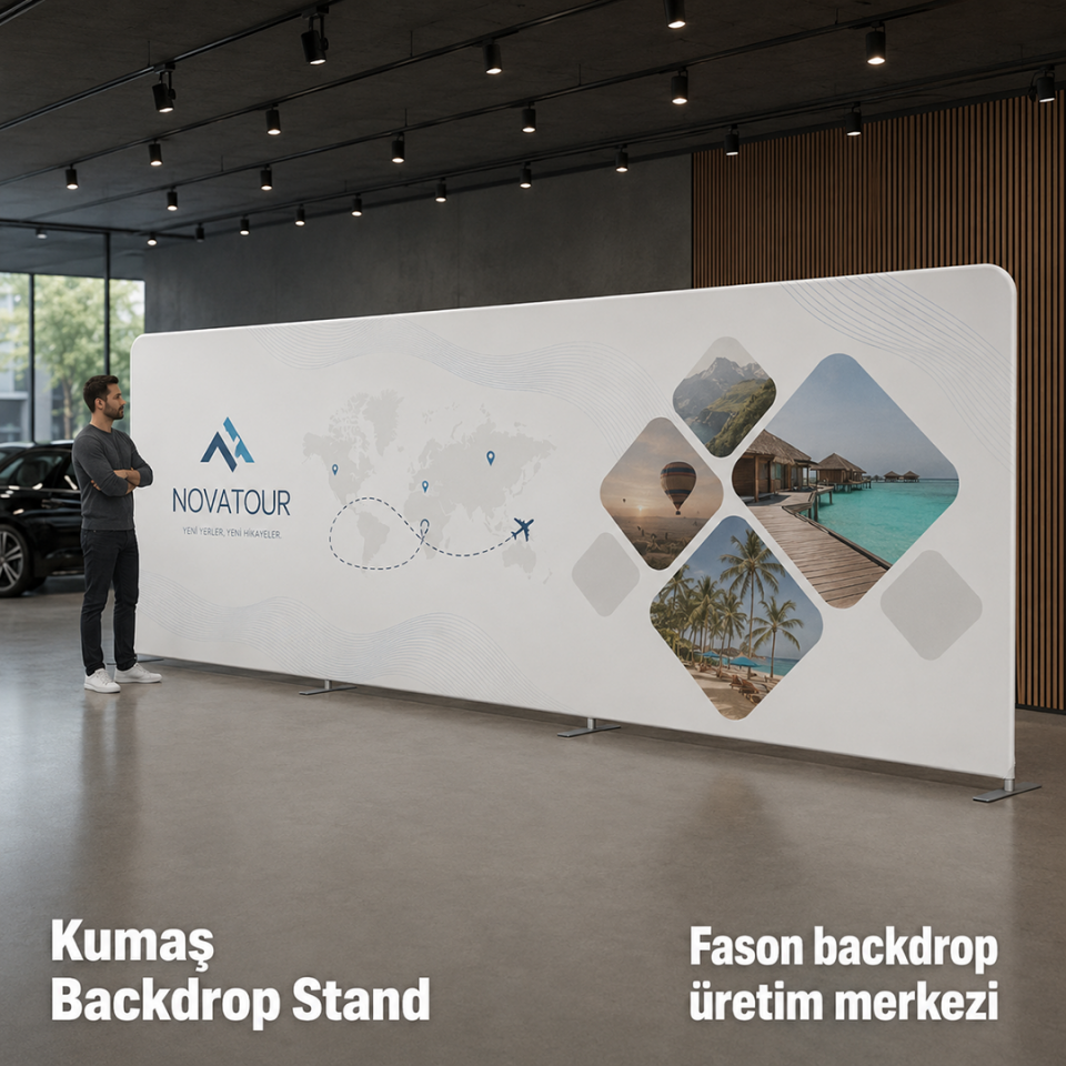 1000x250 Kumaş Backdrop Stand