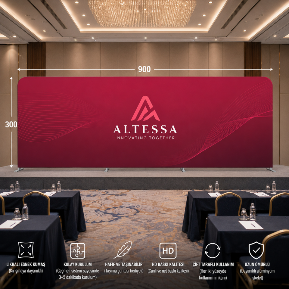 900x300 Kumaş Backdrop Stand