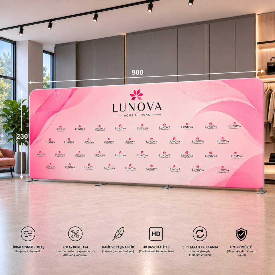 900x230 Kumaş Backdrop Stand
