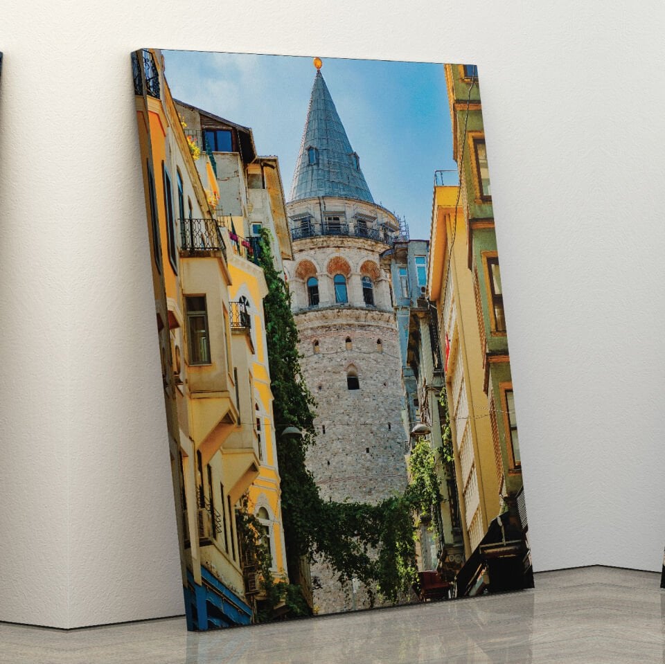 Galata Kulesi Dekoratif Kanvas Tablo