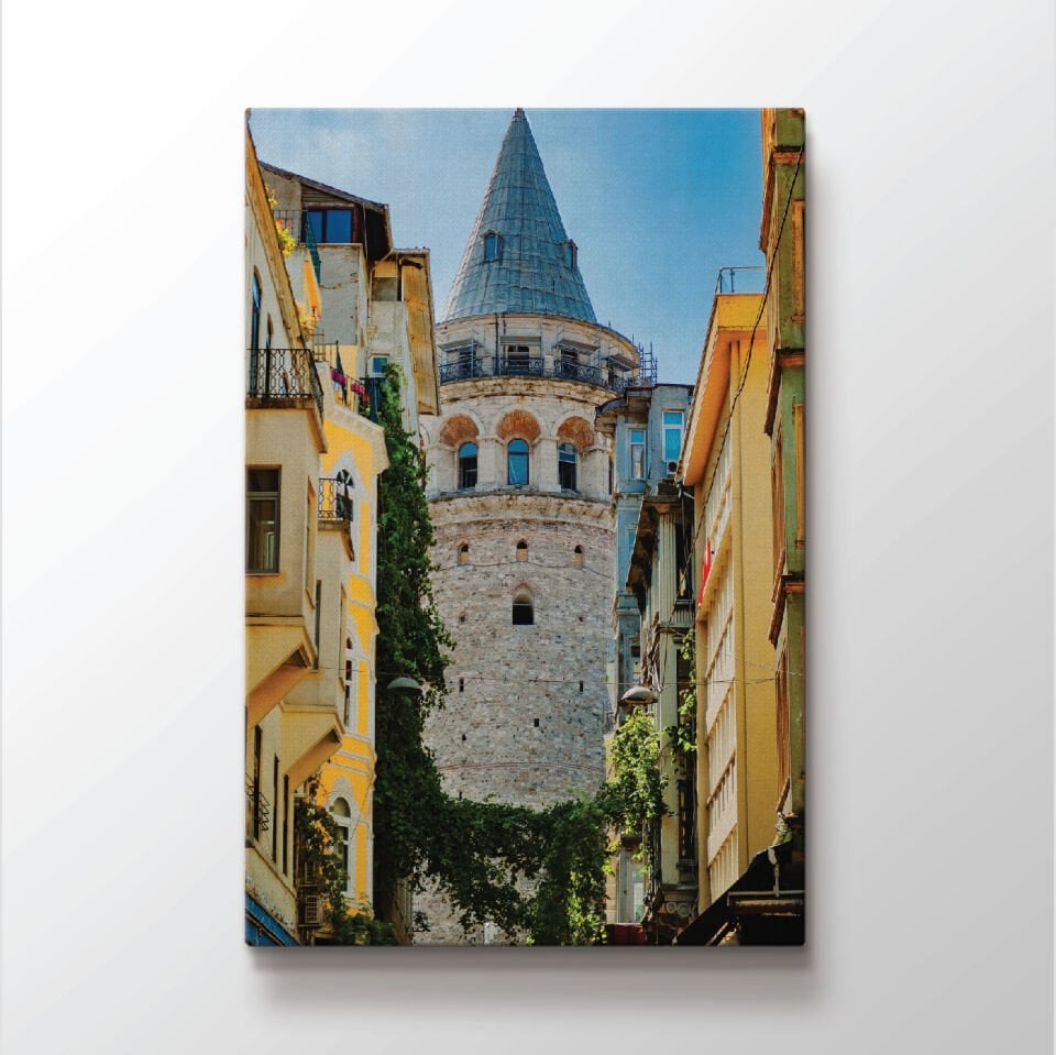Galata Kulesi Dekoratif Kanvas Tablo