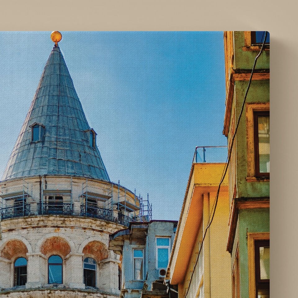 Galata Kulesi Dekoratif Kanvas Tablo