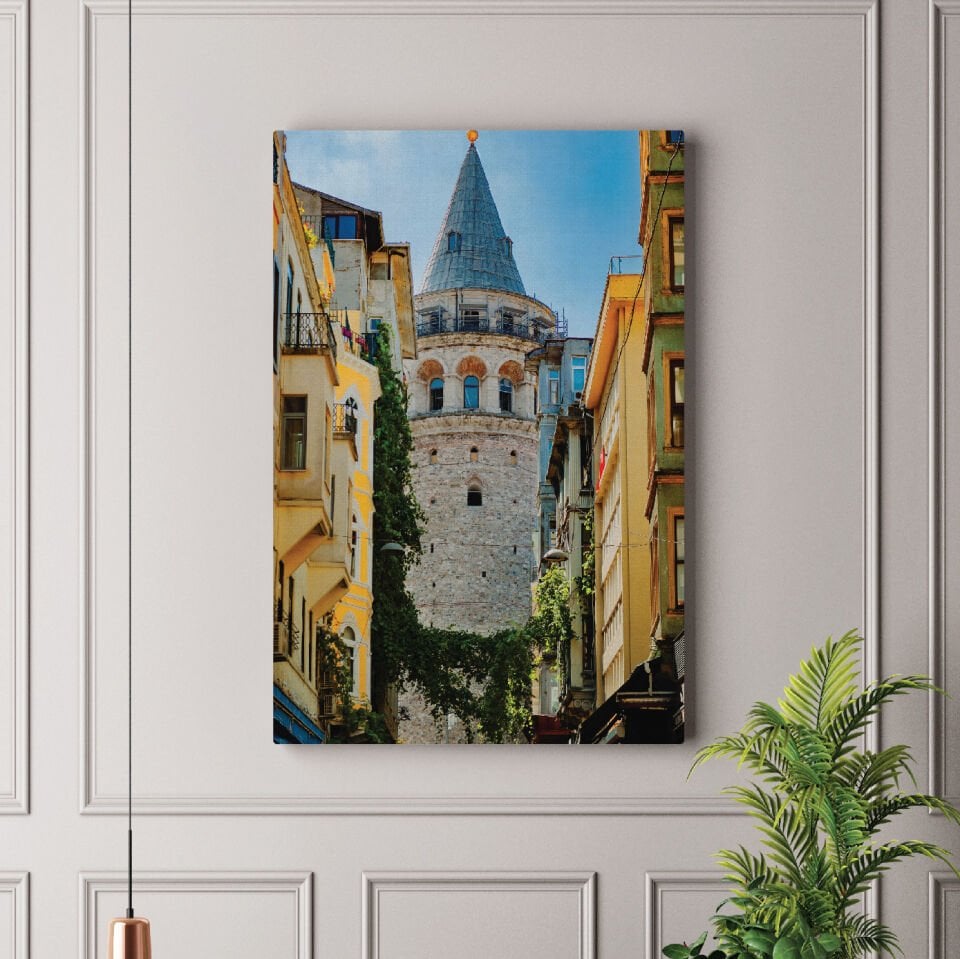 Galata Kulesi Dekoratif Kanvas Tablo
