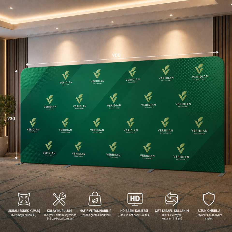 700x230 Kumaş Backdrop Stand