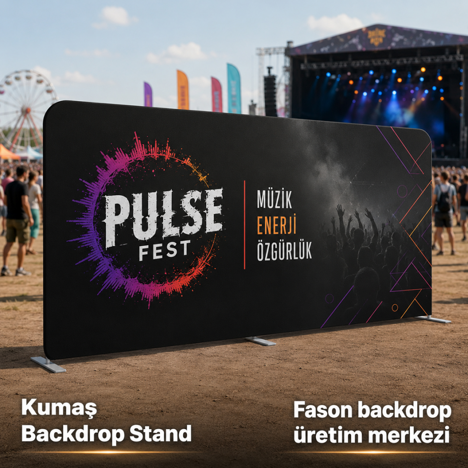 500x250 Kumaş Backdrop Stand