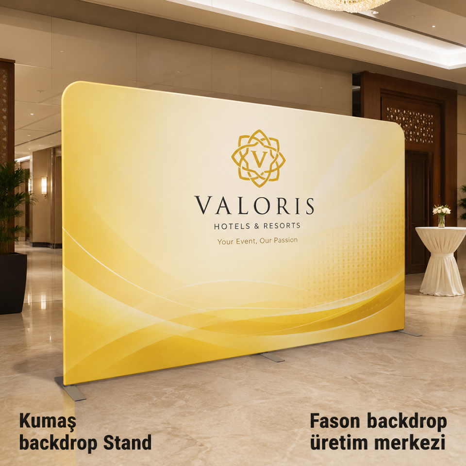 500x230 Kumaş Backdrop Stand