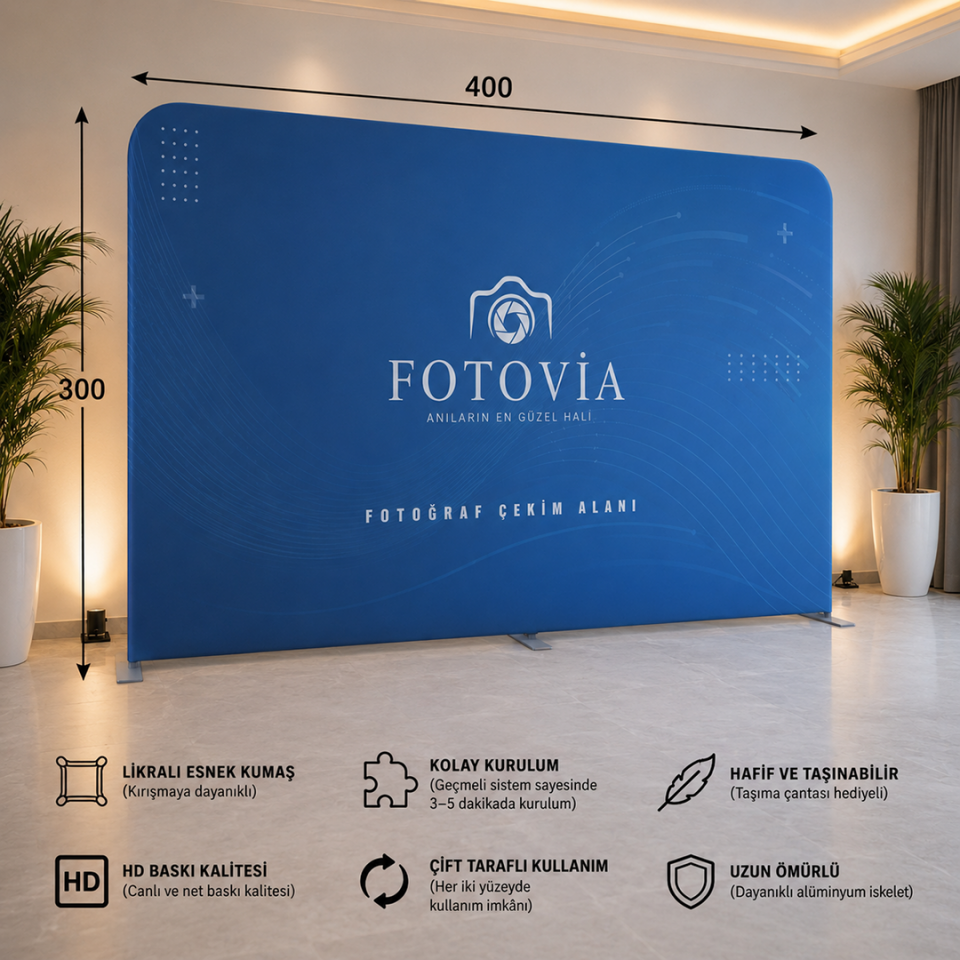 400x300 Kumaş Backdrop Stand