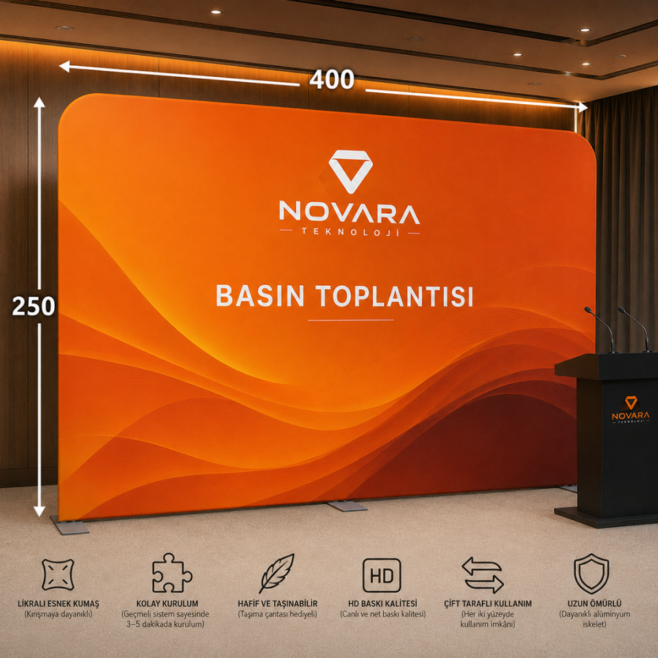 400x250 Kumaş Backdrop Stand