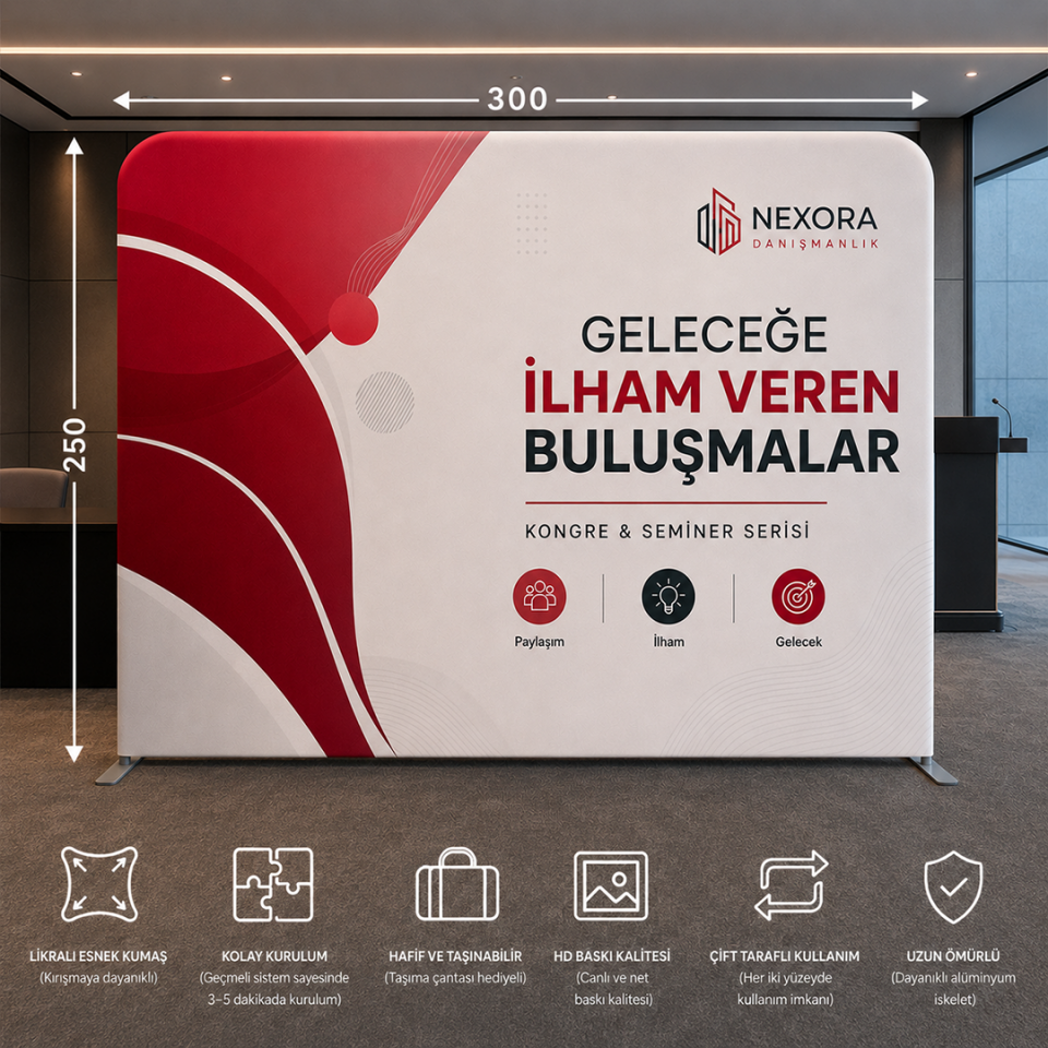 300x250 Kumaş Backdrop Stand
