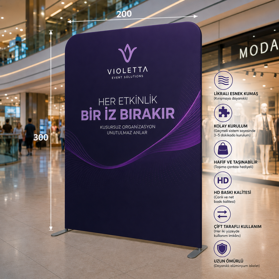 200x300 Kumaş Backdrop Stand