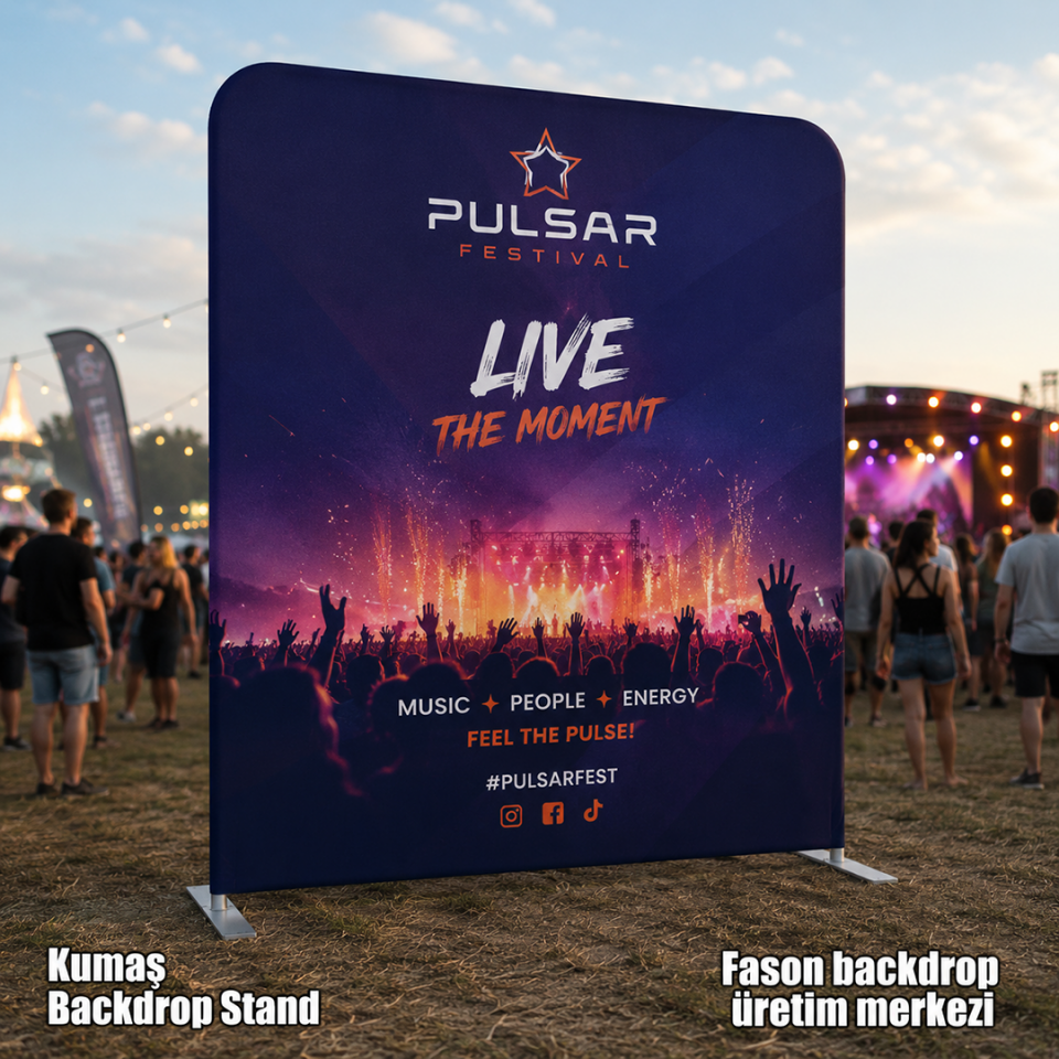 200x250 Kumaş Backdrop Stand
