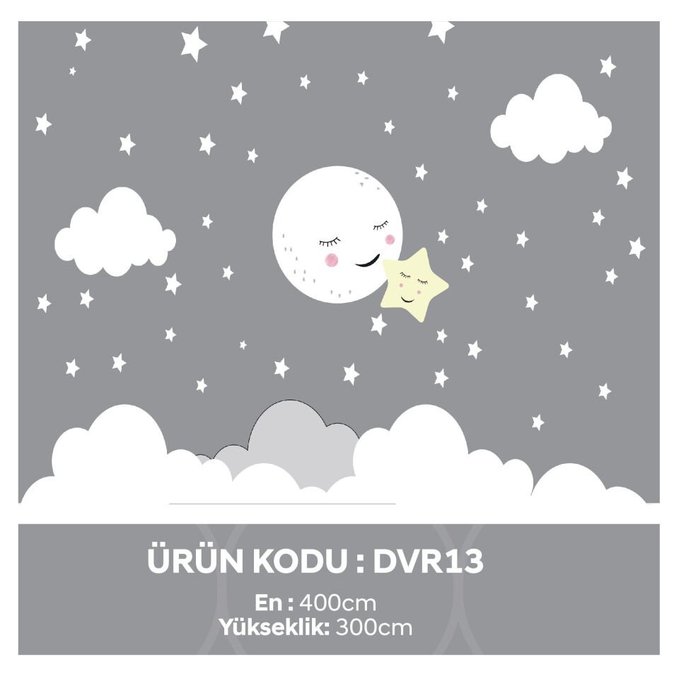 Bulut,Ay,Yıldız Duvar Kağıdı