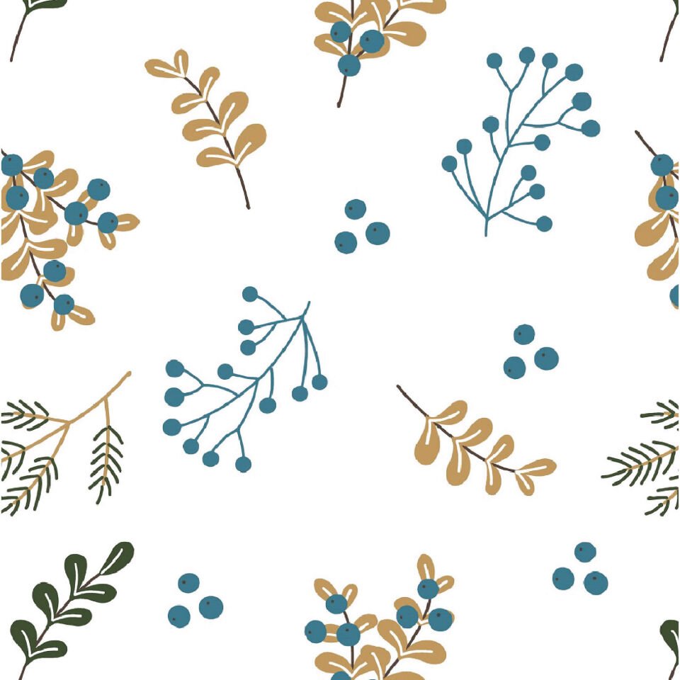 Çiçek Figürleri Duvar Kağıdı