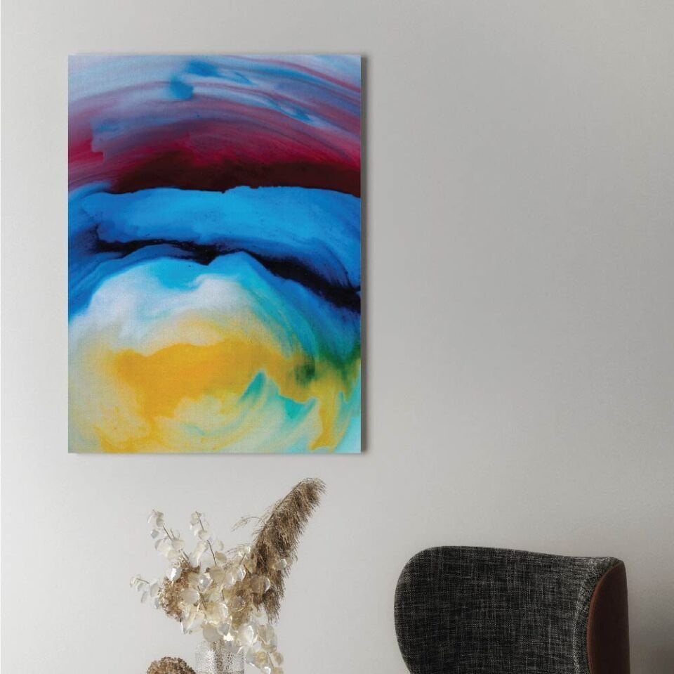 Renklerin Dansı Dekoratif Kanvas Tablo