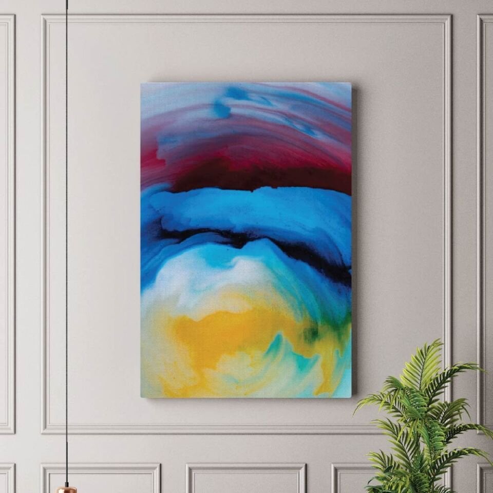 Renklerin Dansı Dekoratif Kanvas Tablo