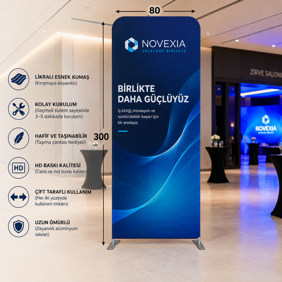 80x300 Kumaş Backdrop Stand